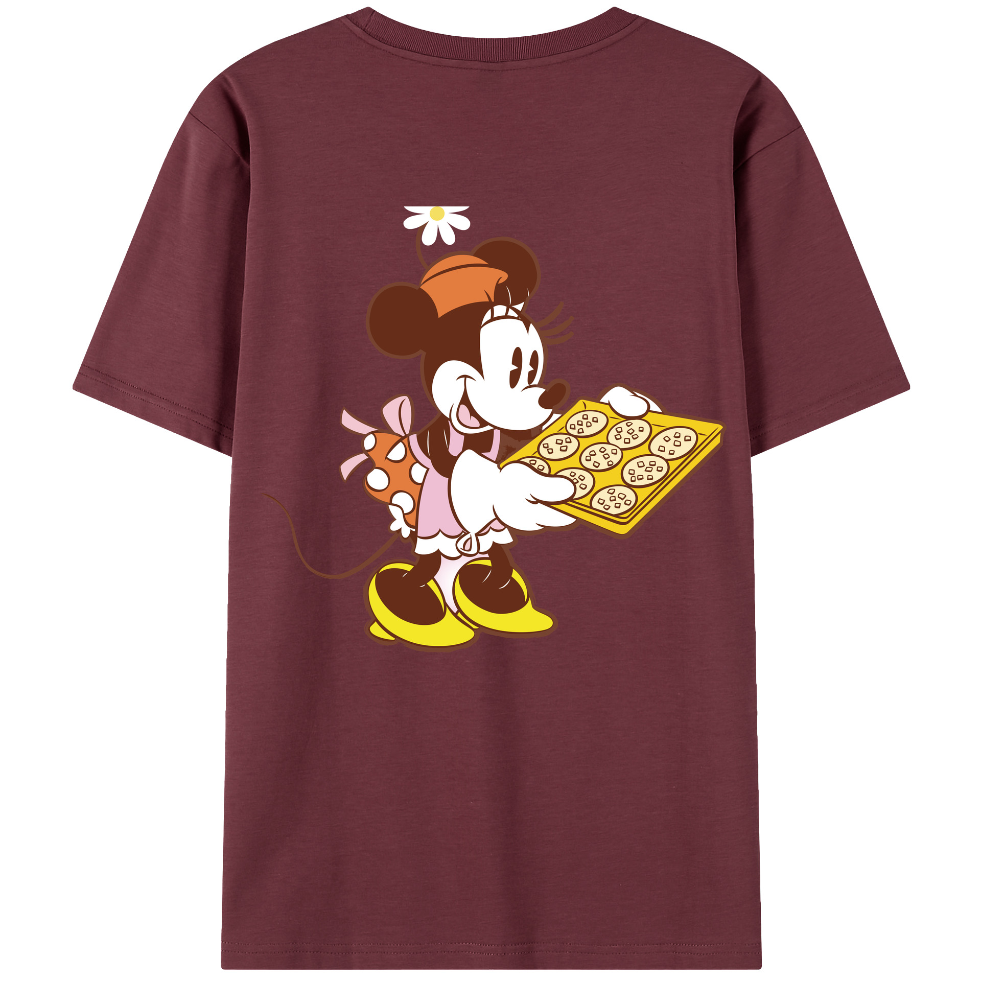 （画像用） ミッキーマウス Mickey Mouse 綿100％半袖Tシャツ（背面プリント）